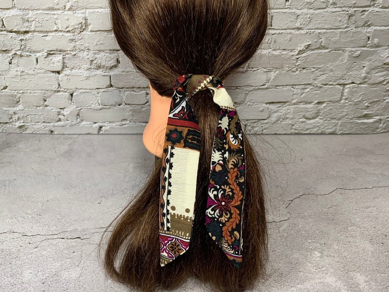 Ponytail Tie Hair Scarves Hair Ribbon Hair bun Tie Fabric H7 Hair Scarves Ribbon for Hair Ponytail Hair Scarf Hair Scarf