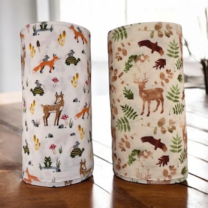 Toalhas de “papel” sem papel para animais da floresta 12-10”x14” 1 camada / Cozinha ecológica/Cozinha sem papel/Toalhas de pano reutilizáveis Zero Guardanapos