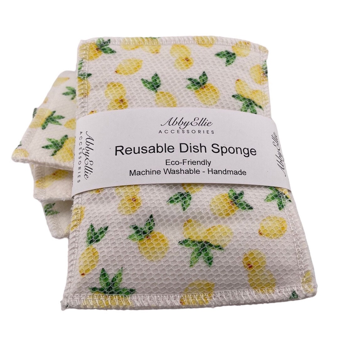 Reusable Kitchen Sponge, Eco Friendly Sponges, Dish Scrubber. Zero