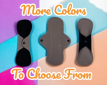 Reusable Cloth Menstrual Pads, ZORB Core,  Waterproof, Washable, Regular Flow, Overnight Heavy Flow, Postpartum, Incontinence Pads - 6 Sizes