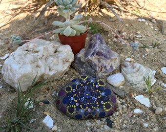 Mandala Stone In Plurple (Small)