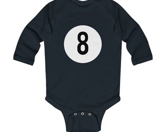 Eight Ball Infant Baby Halloween Costume Long Sleeve Bodysuit