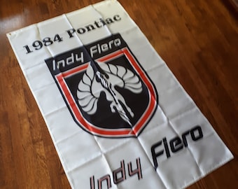 Pontiac Indy Fiero Garage Flag