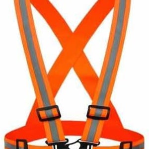 Hi Vis Adjustable Orange Reflective Safety Sash