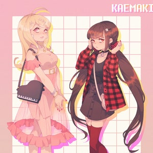 NEW DANGANRONPA V3 - Kaede Akamatsu & Maki Harukawa (Art Print)