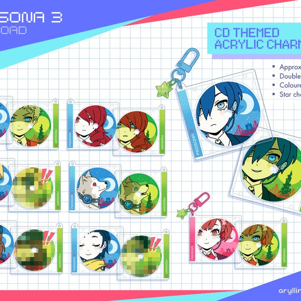 PREORDER! — P3 - CD Acrylic Charms