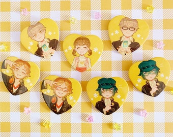 P4 - Heart Pin Buttons