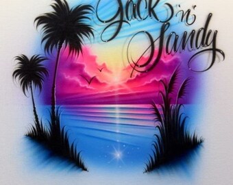 Airbrushed Shirt Etsy