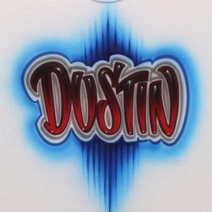 Airbrushed T shirt with name