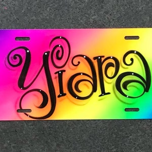 Airbrush auto tag license plate