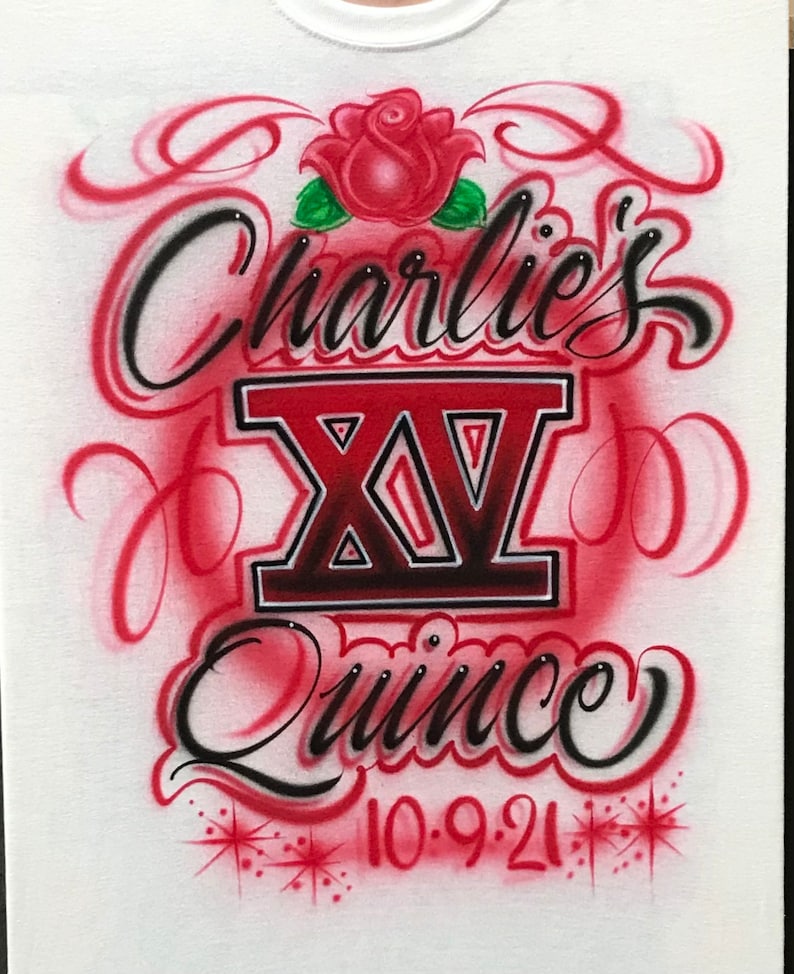 Quinceanera Airbrush T Shirt Mexican Birthday Shirt - Etsy