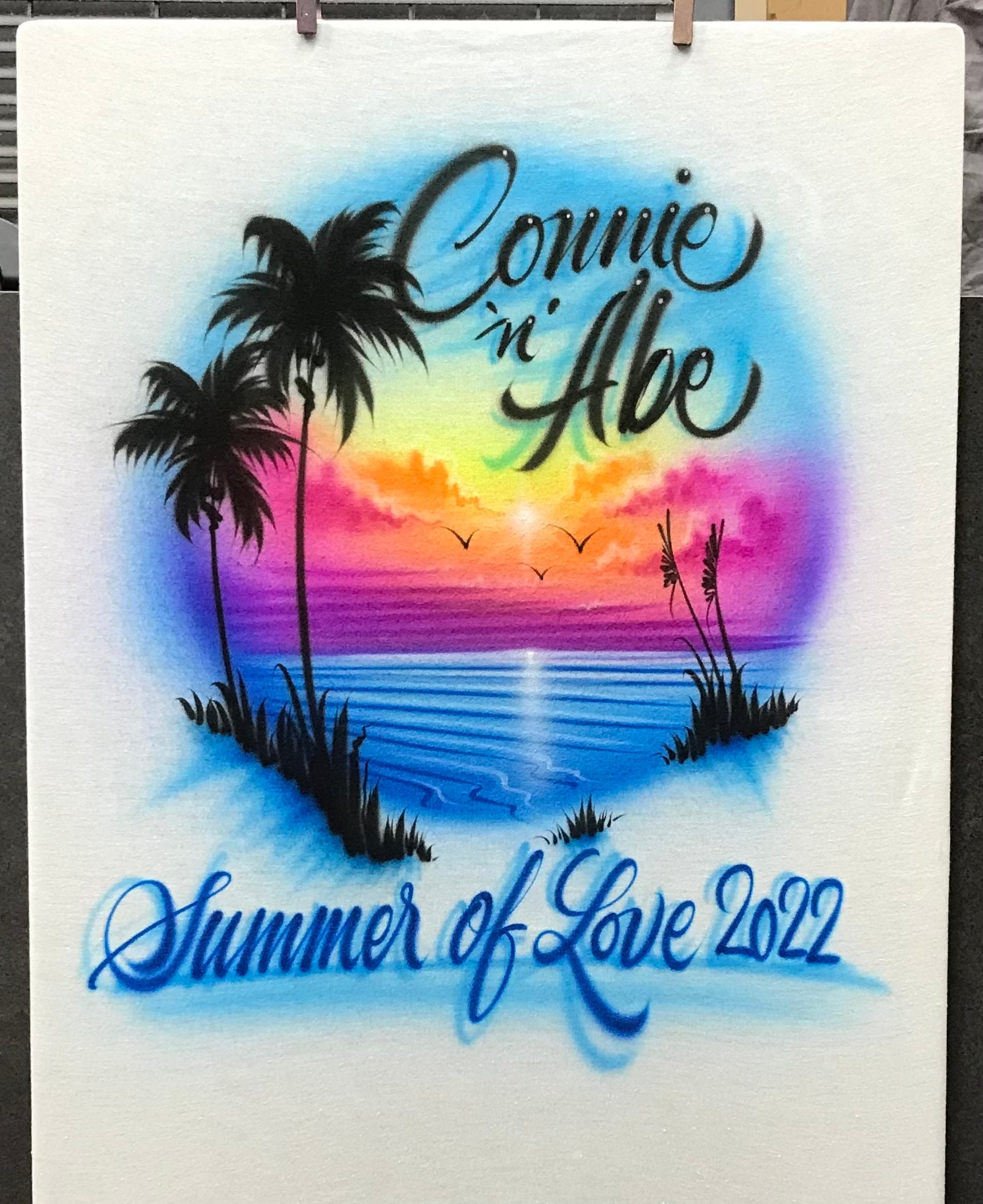 Vacation shirt Airbrushed beach vacation shirt