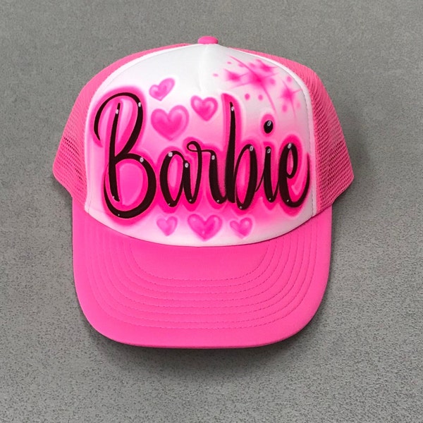 Airbrushed Trucker Hat Personalized with any name and colors