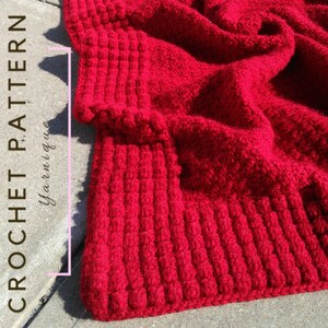 CROCHET PATTERN | Le Ciel Bleu Blanket | Crochet Blanket Pattern | Easy Crochet Pattern | PDF Crochet Pattern | Yarnique