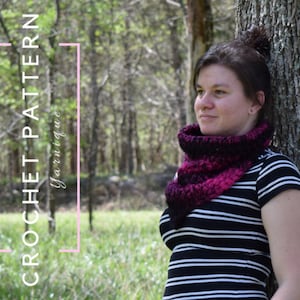 CROCHET PATTERN | I've Made My Point Triangle Cowl | Crochet Cowl Pattern | Puff Stitch Cowl | PDF Pattern | Bandana Cowl Pattern | Yarnique