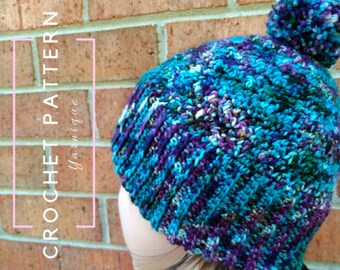 CROCHET PATTERN | Sweet N Sour Beanie | Crochet Beanie Pattern | Crochet Double Brim Beanie | Crochet Patterns | Crochet Beanies Yarnique