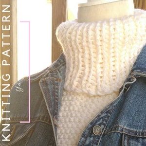 KNITTING PATTERN | Cozy Knit Dickey | Knit Dickey | Easy Knit Pattern | Knitting Pattern | Chunky Knit Pattern | PDF Knit Pattern | Yarnique