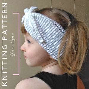 KNITTING PATTERN | Softly Angled Headband | Knit Headband | Knitting Headband Pattern | Spring Headband | Easy Knitting Patterns | Yarnique