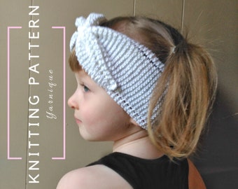 KNITTING PATTERN | Softly Angled Headband | Knit Headband | Knitting Headband Pattern | Spring Headband | Easy Knitting Patterns | Yarnique