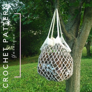 HÄKELMUSTER | Margot Markttasche | Einfache Häkelanleitung | Anfänger Häkelanleitung | Einfache Häkelanleitung | Markttasche | Garn