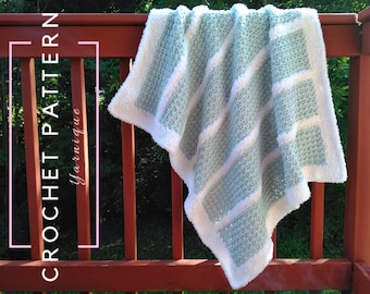 CROCHET PATTERN | Winter Dreams Baby Blanket | Crochet Blanket Pattern | Easy Crochet Pattern | Crochet Baby Blanket | Yarnique