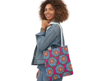 Canvas Tote Bag/ Ankara Tote Bag/ Reusable Tote bag/ African Print Bag/ Ankara Bag/ Canvas Shopper/African Bag/ Shopping Bag/