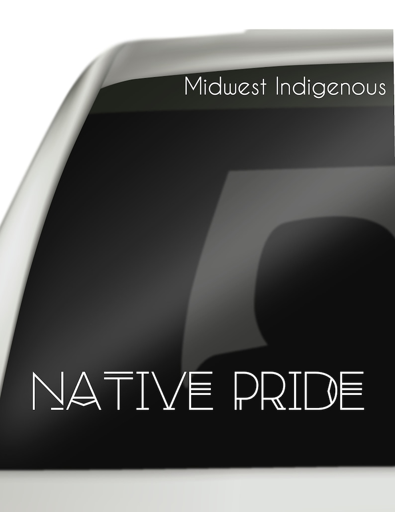 Native Pride Decal Tribal type geometric font.