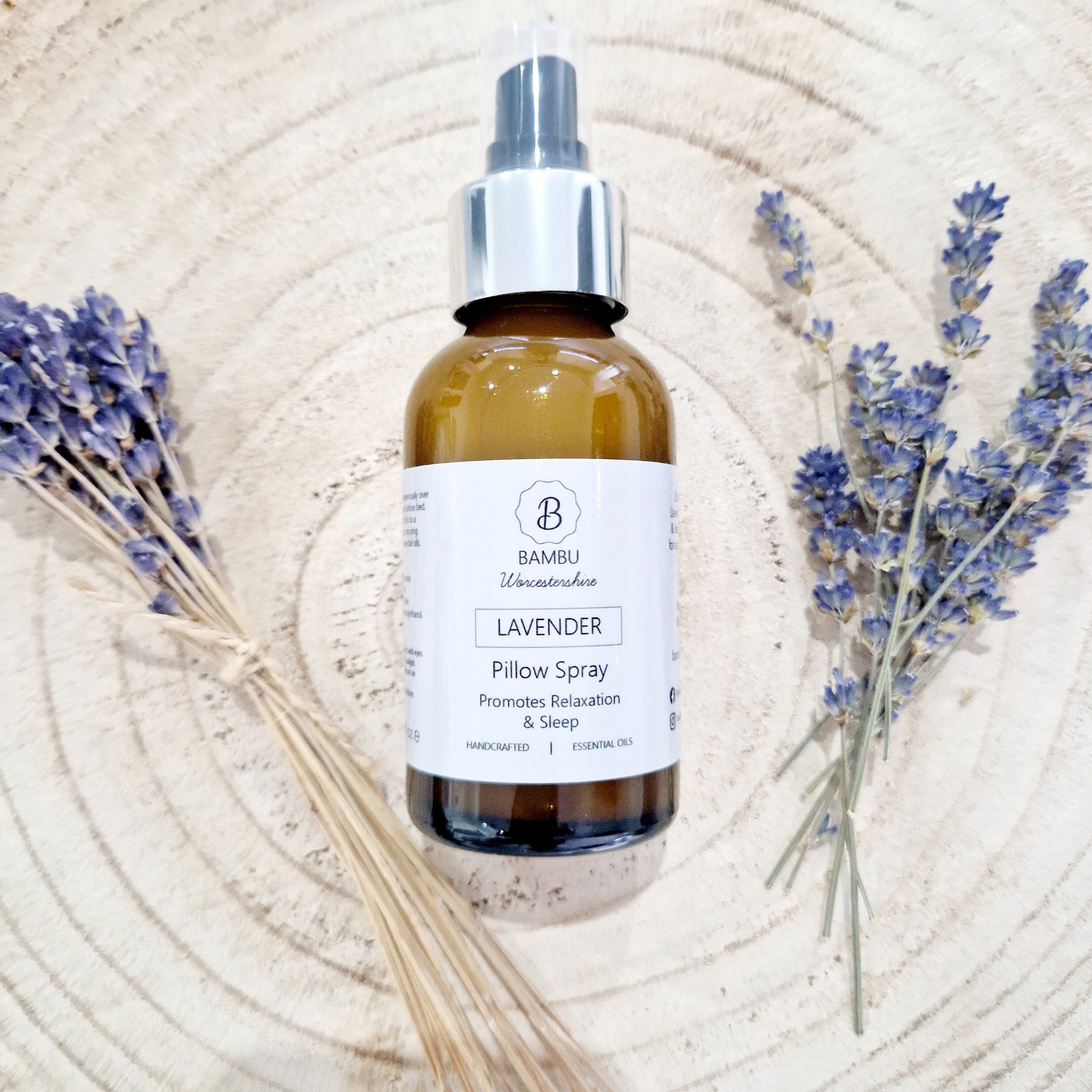 Lavender top bamboo pillow
