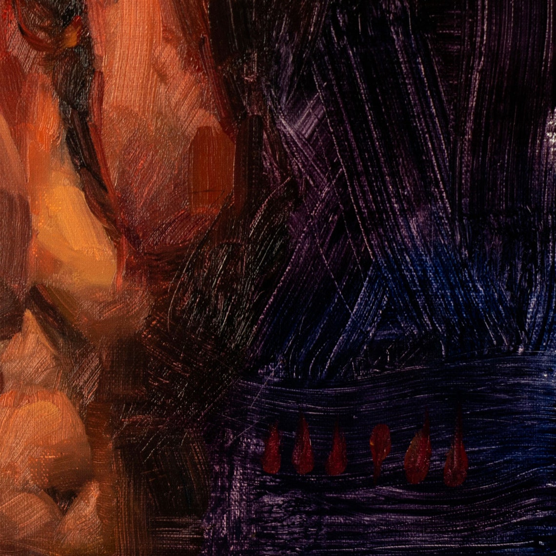 Man Eater 03 dark original oil painting not a print Etsy