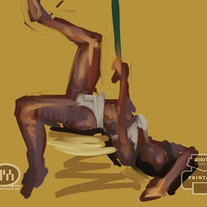Do pobrania w wersji cyfrowej, 5-minutowe cyfrowe malowanie postaci z Virtual Life Drawing: 02252021D
