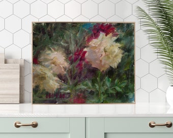 Getty Flowers 2, original floral oil painting (not a print)