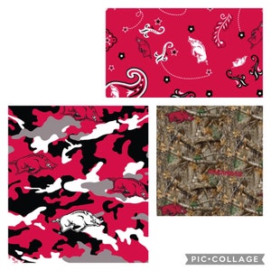 SEC college Arkansas Razorbacks Hogs Football Fat Quarters