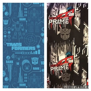 Transformers Cartoon 90 TV shows pop culture fat quarter fabric