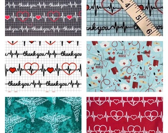 Healthcare fat quarter RN LPN nurse supplies