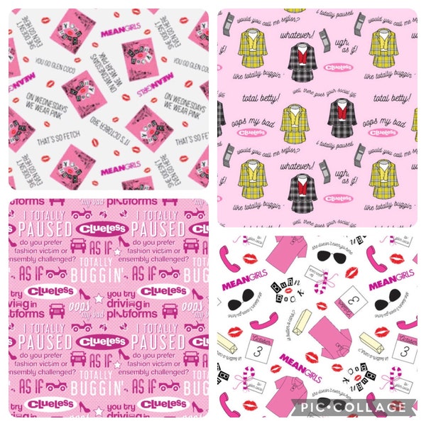 Clueless or Mean Girls Movie Fat Quarters