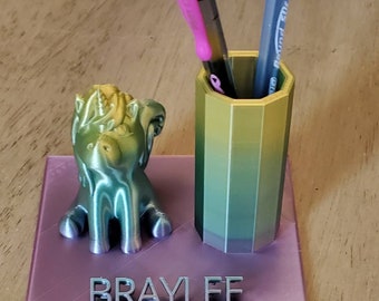 3d Pencil Holder - Etsy