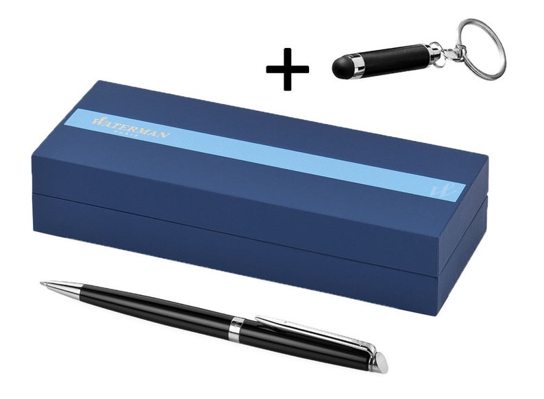 in box,great for gift Nice black ball point stylish pen