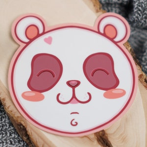 Panda Vinyl Aufkleber, Laptop Aufkleber, Auto Aufkleber, wasserdicht, Geschirrspüler sicher, 3 "x 3"