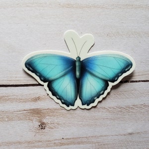 Butterfly Vinyl Sticker, Laptop Decal, Car Decal, Waterproof, Dishwasher Safe, 3&quot; x 2.13&quot;
