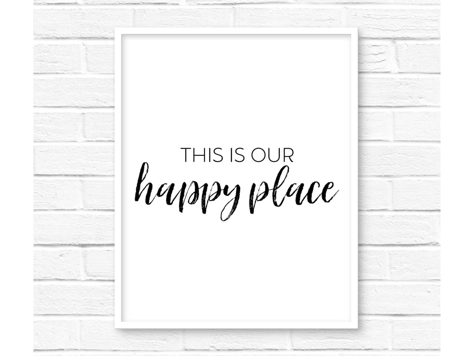 This is Our Happy Place Wall Art Printable Wall Art Home Etsy