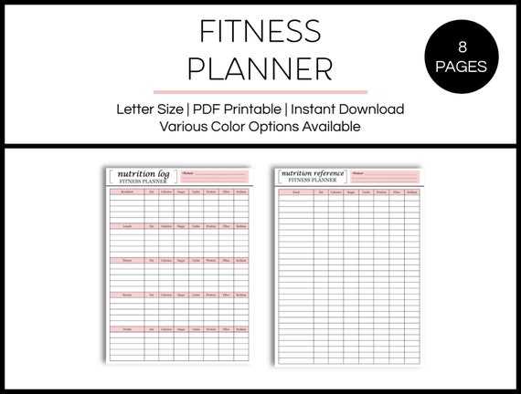 Printable Fitness Chart