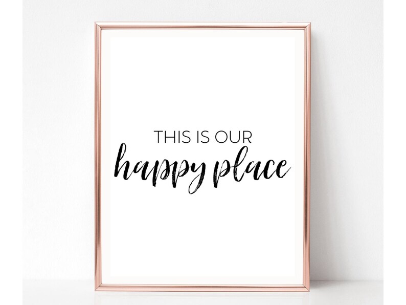 This is Our Happy Place Wall Art Printable Wall Art Home Etsy