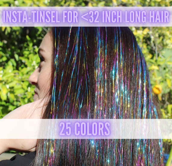 Funhairshop Insta Tinsel Tape In Hair Extensions Quickstick Etsy Funhairshop Insta Tinsel Tape In Hair Extensions Quickstick Etsy