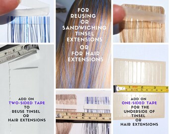 Mèches de cheveux scintillantes, 120 pièces/lot, Extensions