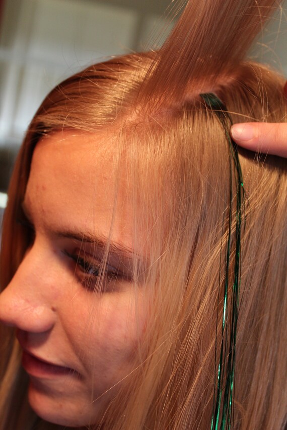 Instant Super Long Hair Tinsel Tape In Extensions Hundreds Etsy