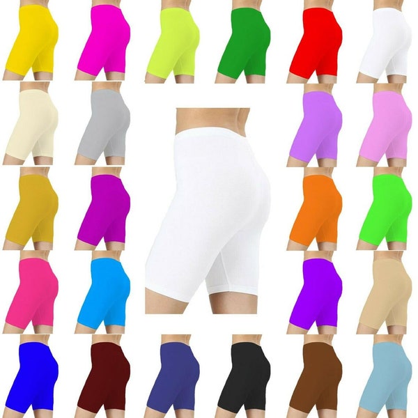 Mesdames Cyclisme Viscose Stretch Summer Bike Short Womens Active Sports Leggings Gym Running