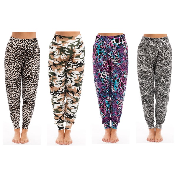 Printed Women  Harem Trousers AliBaba Long Pants Baggy Harem Leggings Plus Size 8-18