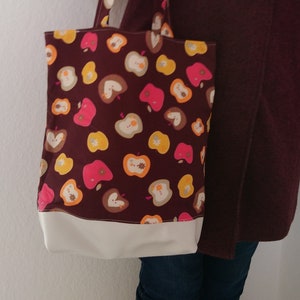 Stofftasche Apfel Herbst, Herbsttasche aus Stoff, Tragetasche Apfel, Tragetasche Herbst, Tragetasche aus Stoff, Stofftasche , Einkaufstasche