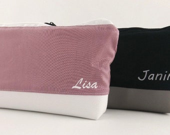 Cosmetic bag personalized, cosmetic bag with name, toiletry bag personalized, personalized gifts, cosmetic bag desired name