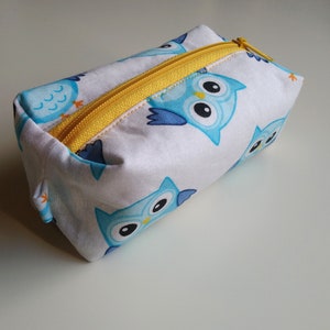 Sac à crayons hibou, étui à crayons hibou, sac à crayons enfants, étui à crayons enfants, sac à crayons école, sac petits objets enfants, boîte à crayons